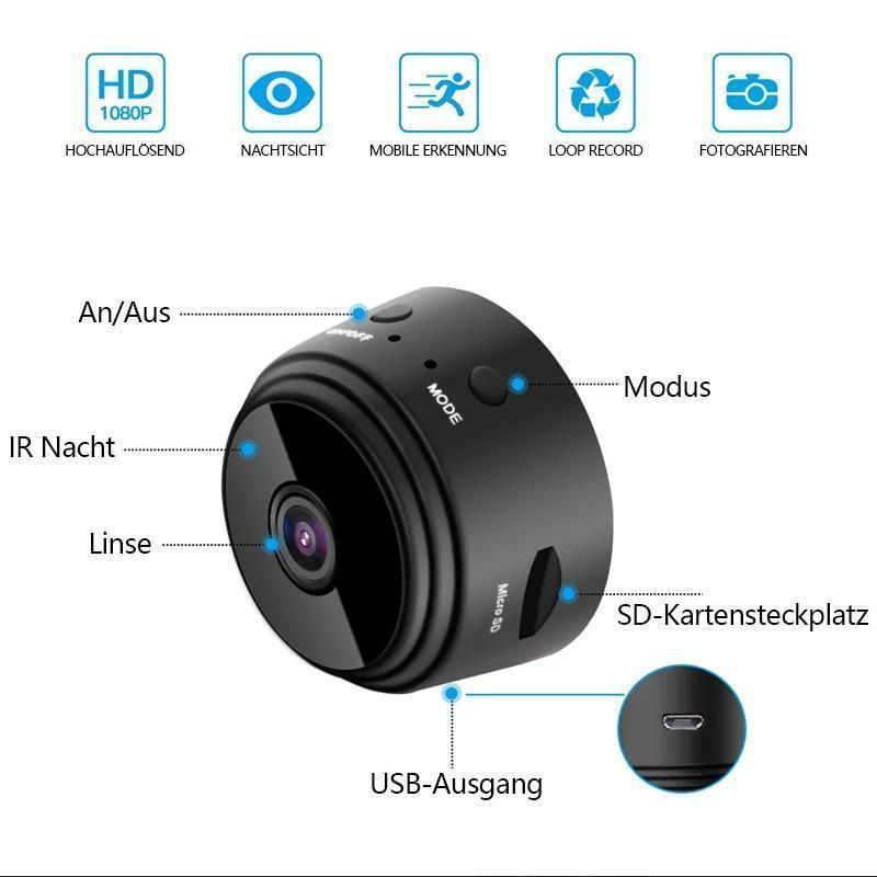 Stehaufe™ 1080p magnetische WiFi Mini Kamera