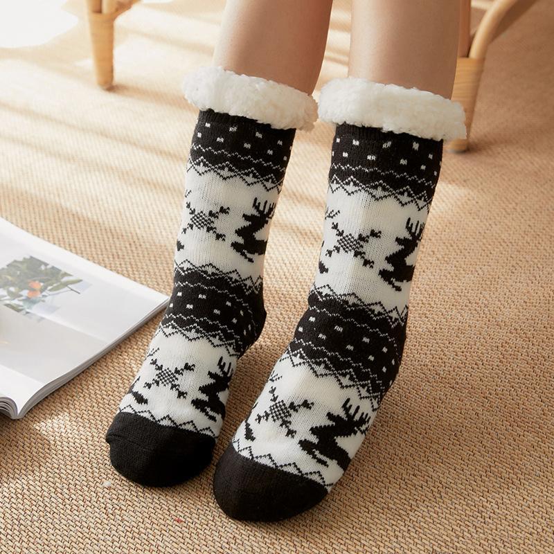 Weihnachten warme rutschfeste Socken